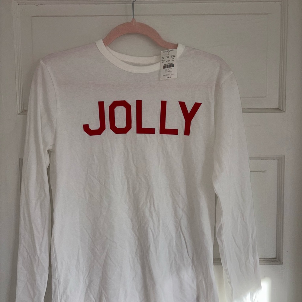 Crewcuts White Shirt with Red Print